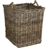 Sweet living Hoge Rieten Opbergmand Met Jute Touw M