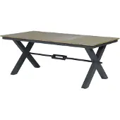 Garden Impressions Robusto tafel 200x100xH76 VW vintage teak/ carbon black