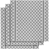 De Witte Lietaer Theedoek Groom Grey (3 stuks)