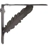 Clayre & Eef Hoekijzer 22*5*20 Cm Bruin Ijzer Plankdrager Hoekprofiel