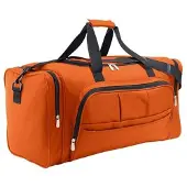 Merkloos Polyester sporttas oranje - Sporttassen
