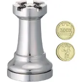 Eureka Cast Chess Puzzle - Rook - Silver