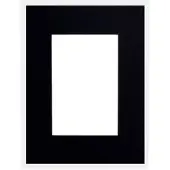 Packlinq Passe-partouts 413 Zwart 30x40cm Met 19x24cm Uitsnede (5 Stuks)
