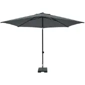 Madison Parasol MYKANOS PUSH-UP 250cm grijs grijs Metaal Parasol