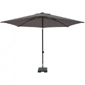 Madison Parasol Mykanos Push-Up Pe Taupe Grade 6 (250 x 250 cm)