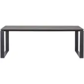 Ebuy24 Martinus tuintafel 210 x 100 cm zwart.
