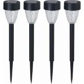Luxform Tuinlamp Solar Montpellier Black 5 Lumen (Set van 4)