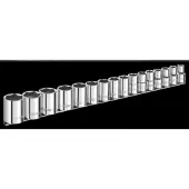 Expert by Facom doppenset 1/2" 6-kant | metrisch | 16-delig | E032902 - E032902