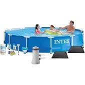 Intex Framezwembad, rond - 366x76 cm - 4-delig, model S22459
