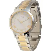 GUESS Analoog horloge 'Dawn' goud / zilver / wit
