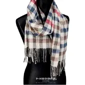 P-Modekontor Winter Sjaal Multicolor Geblokt Dames Sjaal Multi Geblokt