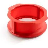 Lékué Springvorm - Rond - met Keramisch bord ø 15 cm - Red