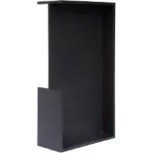 Formani Square LSQ160A/38 inbouwkom tbv deurdikte 38 mm - mat zwart