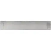 Formani Square LSQ380 buitenbriefplaat - mat RVS