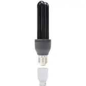 Beamz Blacklight UV spaarlamp 25W met E27 fitting en bajonet adapter