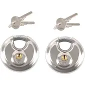 Pricenet Discus Slot Met Sleutel 70 Mm 2 Stuks 341319s