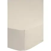Hip Hoeslaken - katoensatijn - licht zand - 90x220 cm