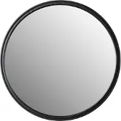 White Label Matz spiegel rond zwart
