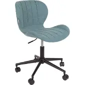 Zuiver OMG Bureaustoel Zwart/Blauw