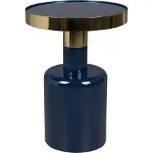 Zuiver Glam Bijzettafel blauw/goud