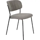 White Label Stoel Jolien Black Grey