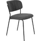 White Label Stoel Jolien Black Dark Grey