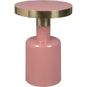 Zuiver Glam Bijzettafel roze/goud