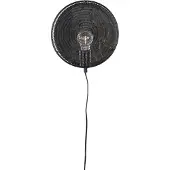 White Label Wandlamp Lea Black