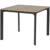 Lesli Living Arezzo tuintafel vierkant polywood teaklook 90x90 cm