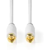 Nedis Satelliet- en Antennekabel | F-Male naar F-Male | 3 m | Wit | 1 stuks - CSBW41000WT30 CSBW41000WT30
