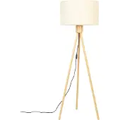 Zuiver Vloerlamp Fan Bamboo White