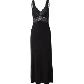 Hunkemoller Slipdress Nora Lace Long Zwart Dames | Maat: 2XS