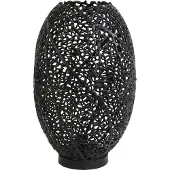 Light & Living Design tafellamp Sinula Ø 33cm - zwart