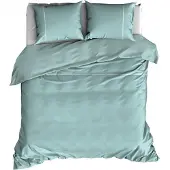 Romanette Dekbedovertrek Romanette Duchesse Mistygreen Wit Flanel