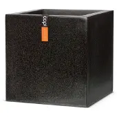 Capi Europe Plantenbak Lux Terrazzo Zwart 30 X 30 X 30 Cm