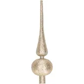 COSY&TRENDY Kerstboompiek- Champagne - Kunststof - 24cm