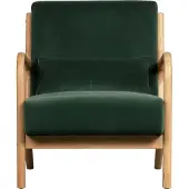 Woood Mark Fauteuil - Velvet - Flesgroen - 75x67x82