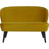 Woood Sara Bankje - Velvet - Oker - 73x110x72