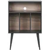 Woood James Kastje - Grenen - Zwart/Noten - 83x60x44