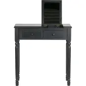 Woood Romy Hal/kaptafel - Hout - Zwart - 78x75x38