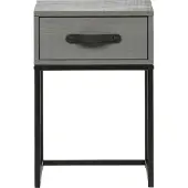 Woood Morris Nachtkast - Grenen - Leem - 52x35x35