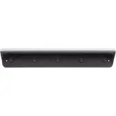 Woood Kenan Kapstok 5 Haken - Metaal - Zwart - 10x80x30