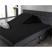 Dreamhouse Splittopper hoeslaken - katoen - zwart - 160x210 cm