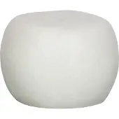 Vtwonen Pebble Bijzettafel - Fiber Clay - Betonlook - Wit - 35x50x50 cm