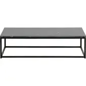 Woood Mellow Bijzettafel - Marmer - Zwart - 32x120x60 cm