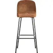 Woood Vogue Barstoel 80 cm - Recycle Leer - Cognac - 103x50x55