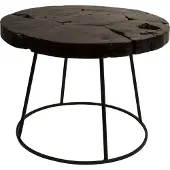 Dutchbone Bijzettafel Kraton | hout zwart 60x60x43 cm bijzettafels | NADUVI