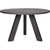 Woood Rhonda Eettafel - Ø 130 cm - Zwart
