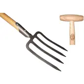 De Wit Spitvork 4 tands met dul essen steel 800 mm