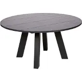 Woood Rhonda Eetkamertafel XL - Eiken - Blacknight - Ø150 cm